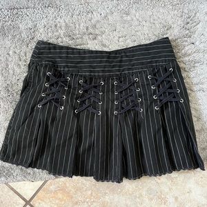 rare Tripp NYC reversible pinstripe mini skirt